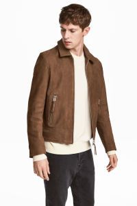 h and m suede jacket