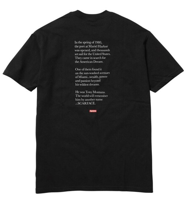 Supreme Supreme/Scarface Split Tee Black | Grailed