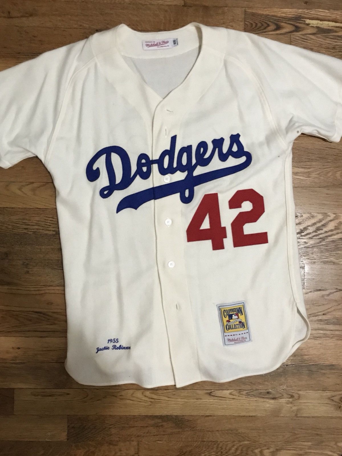 NWT! Mitchell & Ness 1955 Jackie Robinson Brooklyn Dodgers