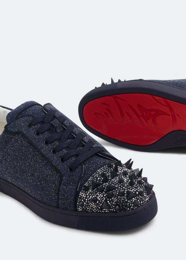 Christian Louboutin Louis Junior P Pik Pik Strass Sneakers Size US 9 / EU 42 - 3 Thumbnail