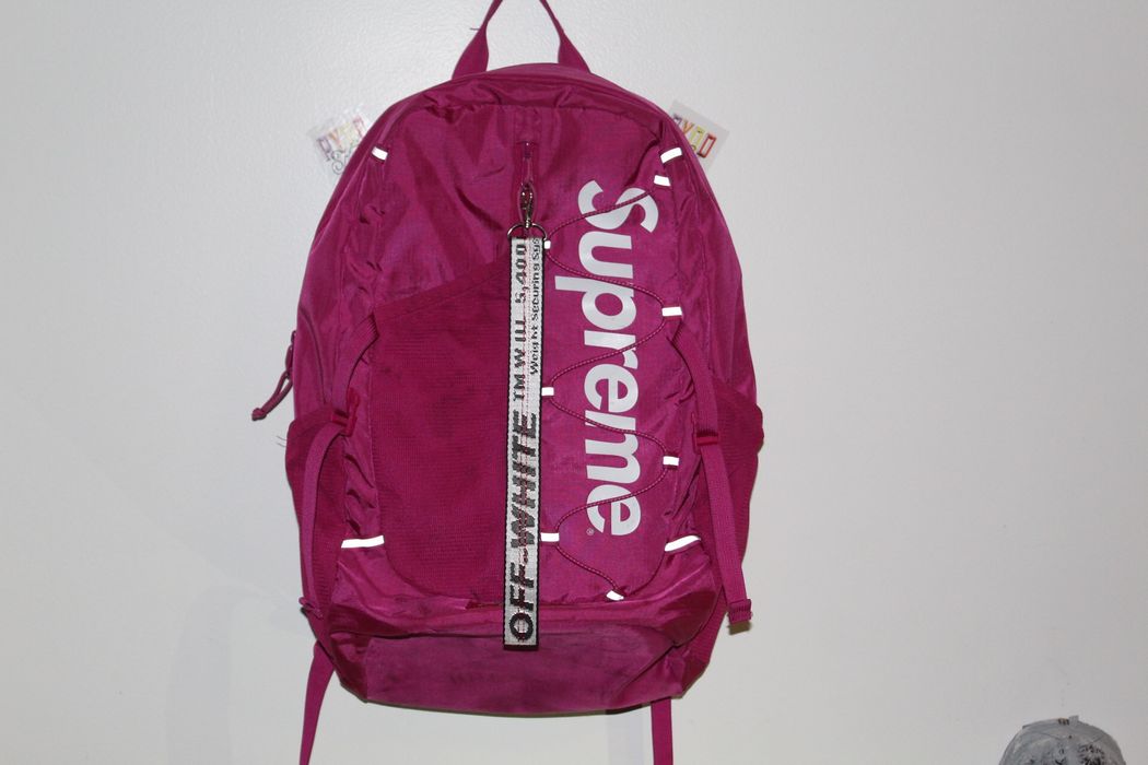 Supreme Logo Bookbag Grailed