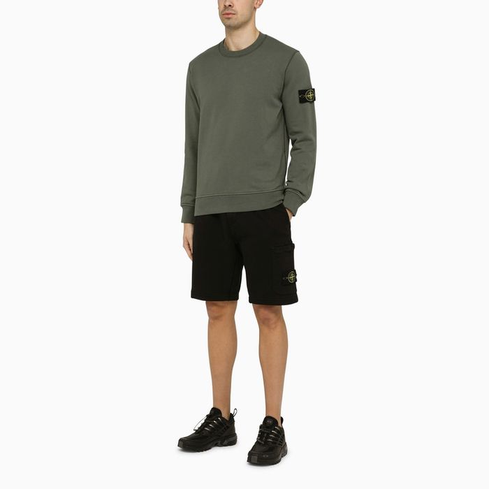 Stone Island Stone Island Moss Coloured Sweatshirt With Logo Grailed