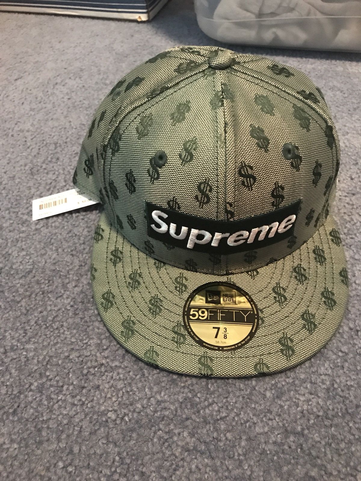 New Era × Supreme Supreme Monogram Box Logo New Era Green