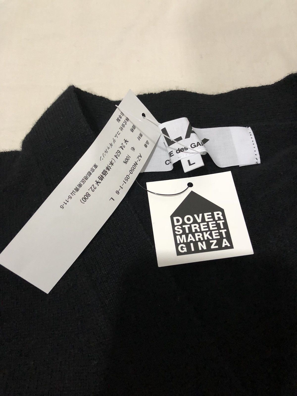 Comme des Garcons New Comme Des Garçons Play Merino Cardigan Black Heart Large Size US L / EU 52-54 / 3 - 2 Thumbnail