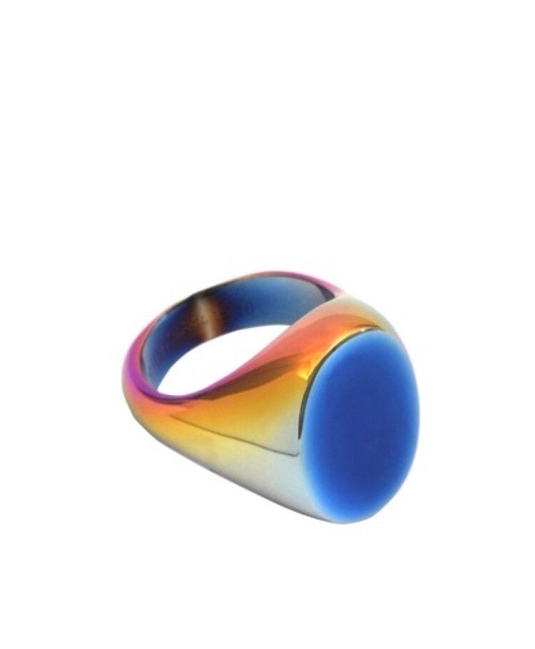 Maison Margiela Mason Martin Margiela Iridescent Brass Signet Ring 