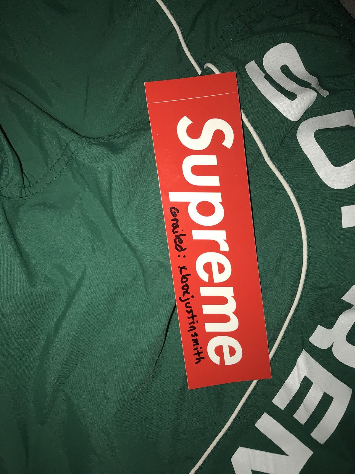 Supreme Supreme Arc Logo Water Short Green | Grailed