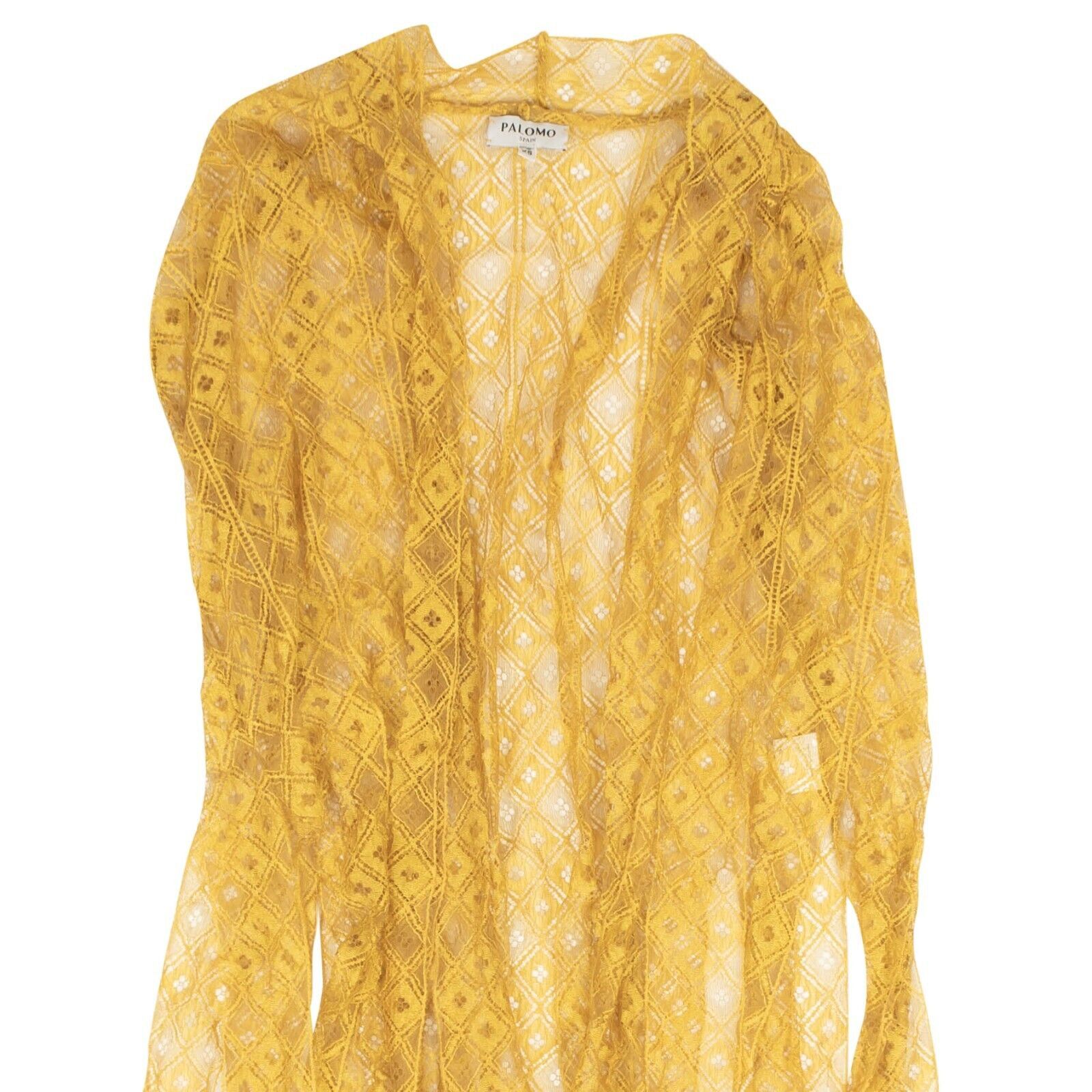 Palomo Spain Ocre Gold Lace Robe Size XS Size ONE SIZE - 2 Thumbnail