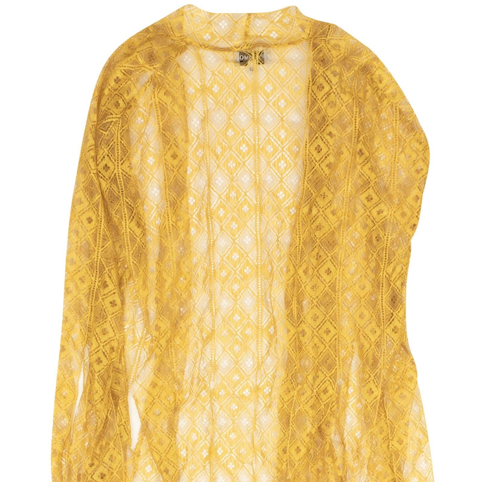 Palomo Spain Ocre Gold Lace Robe Size XS Size ONE SIZE - 4 Thumbnail