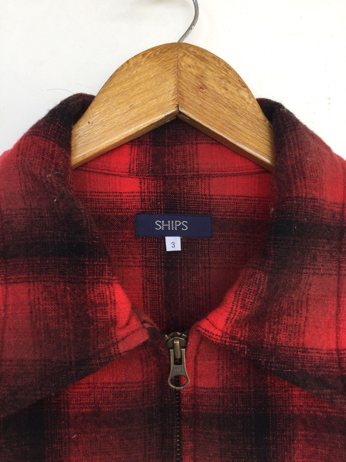 SHIPS Bondage Tartan Tactical Wool Blend Oversized Zipper Jacket Size US L / EU 52-54 / 3 - 6 Thumbnail