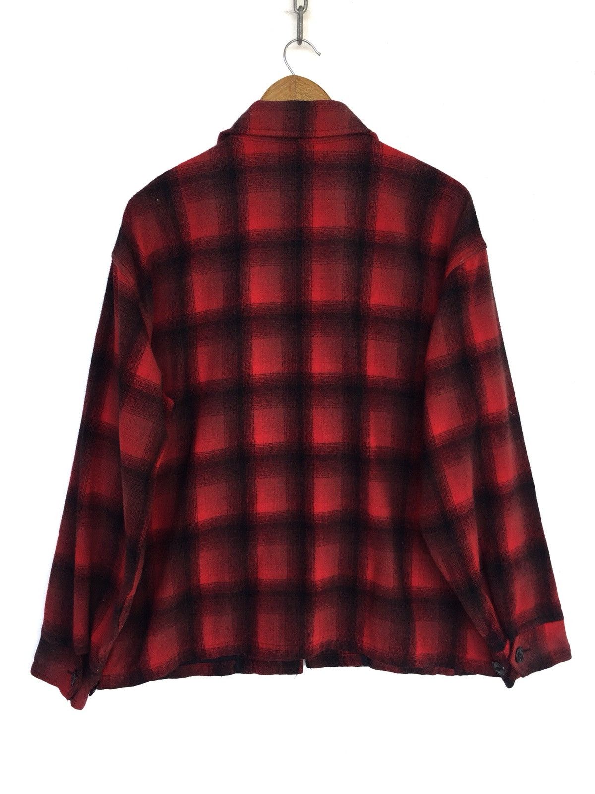 SHIPS Bondage Tartan Tactical Wool Blend Oversized Zipper Jacket Size US L / EU 52-54 / 3 - 5 Thumbnail