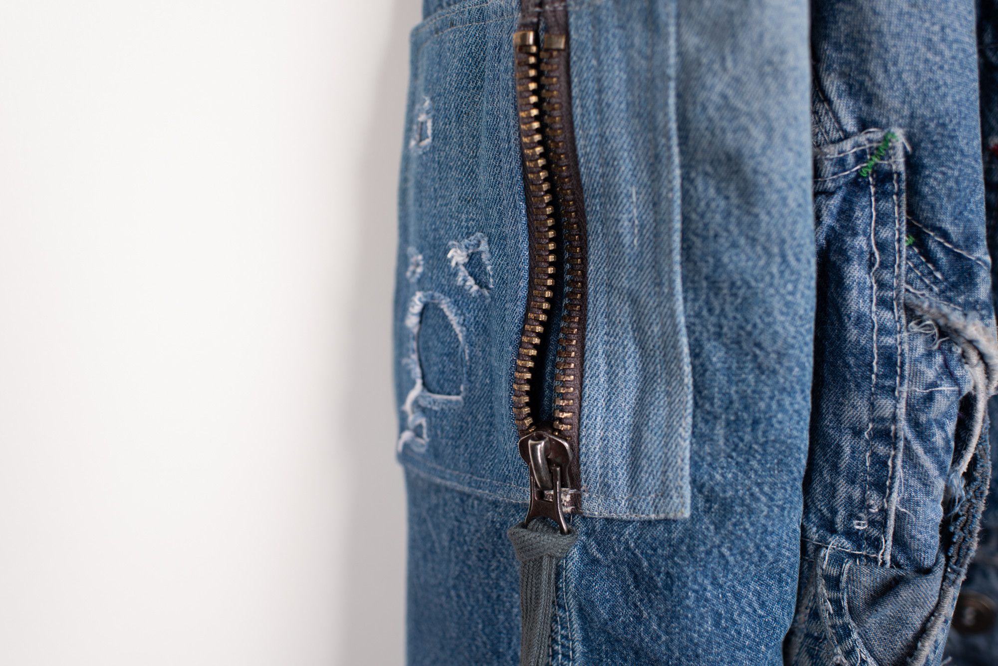 Greg Lauren Brand New Denim Flight Jacket Size US M / EU 48-50 / 2 - 13 Thumbnail