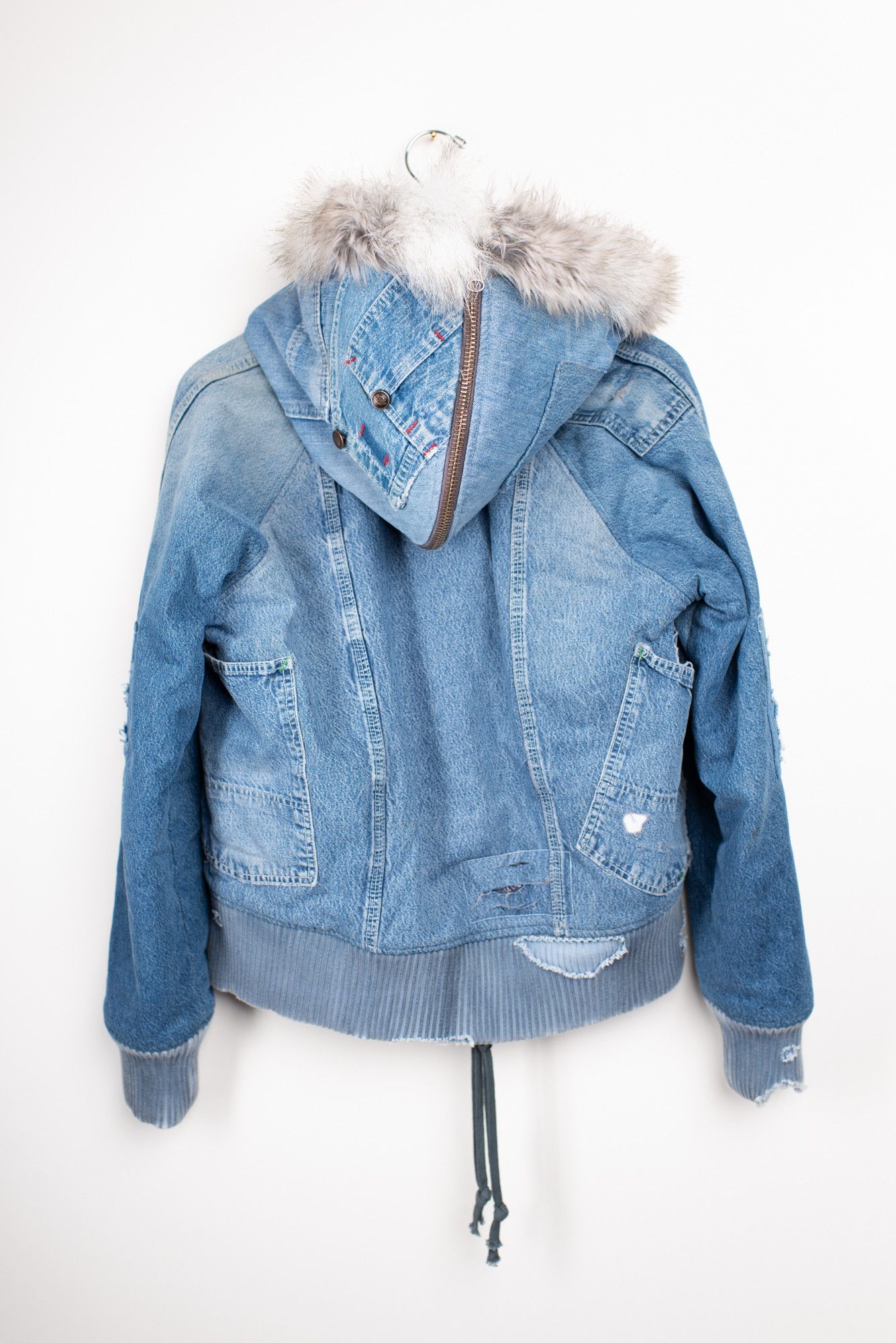Greg Lauren Brand New Denim Flight Jacket Size US M / EU 48-50 / 2 - 16 Thumbnail