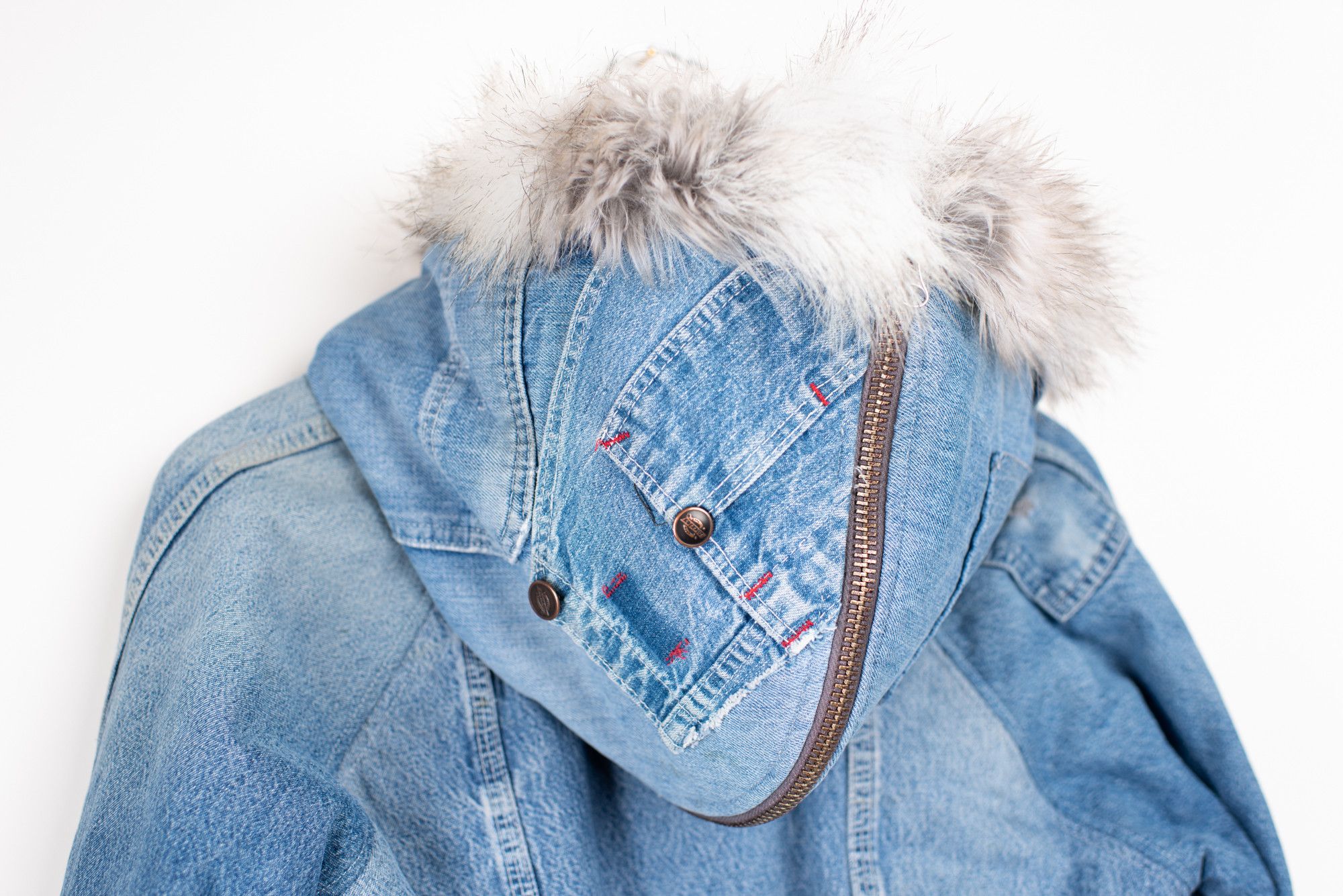 Greg Lauren Brand New Denim Flight Jacket Size US M / EU 48-50 / 2 - 17 Thumbnail
