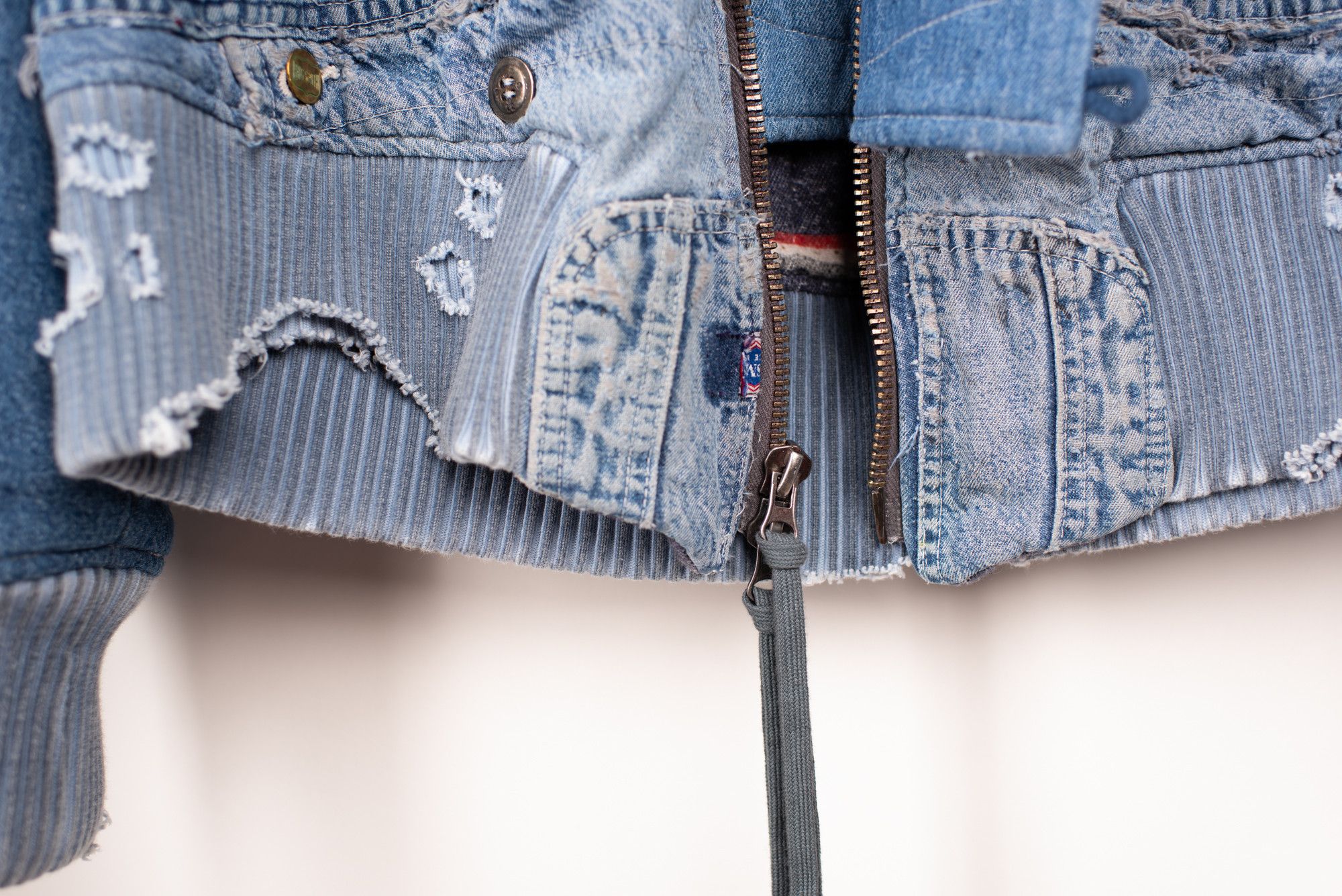 Greg Lauren Brand New Denim Flight Jacket Size US M / EU 48-50 / 2 - 6 Thumbnail