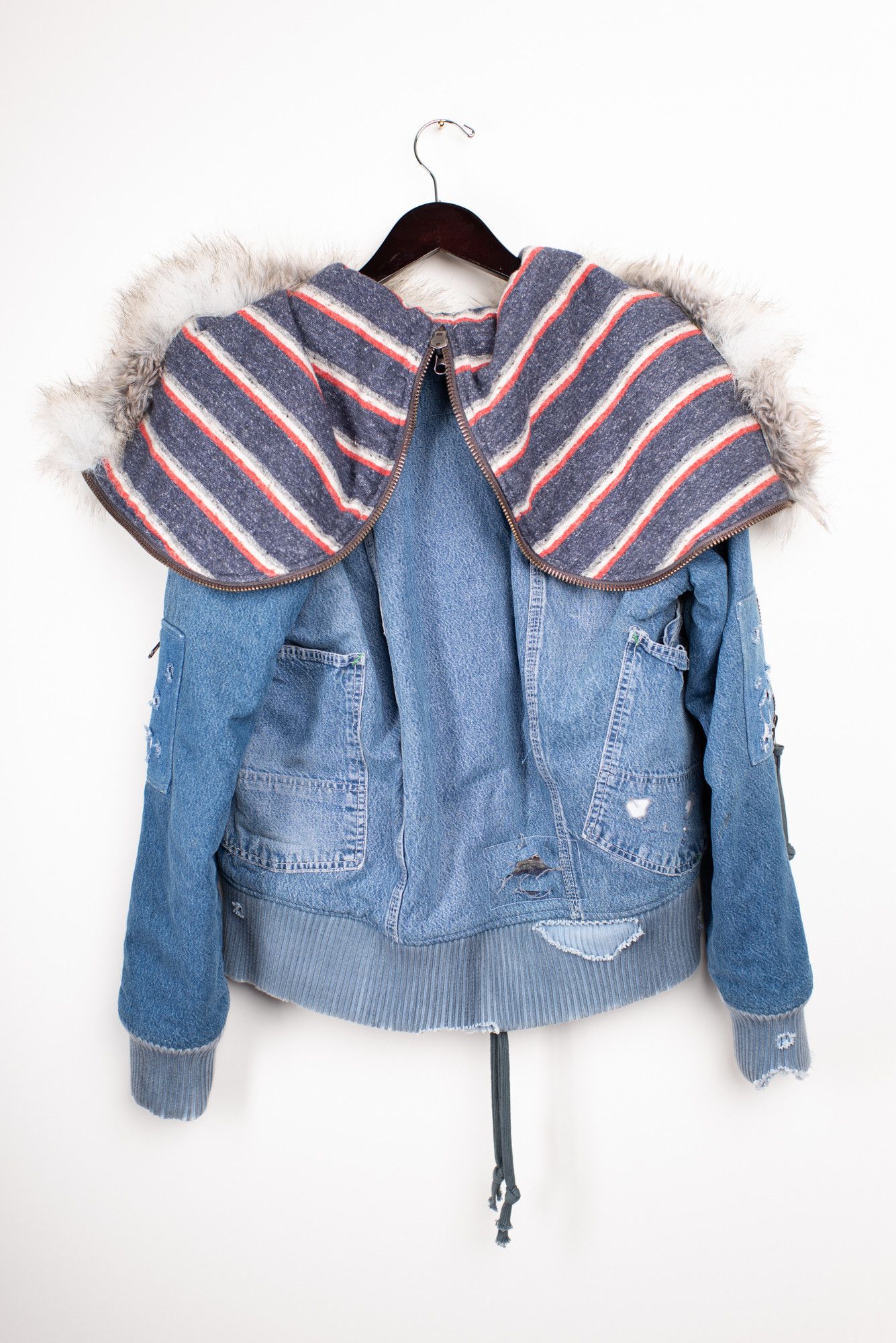 Greg Lauren Brand New Denim Flight Jacket Size US M / EU 48-50 / 2 - 22 Thumbnail