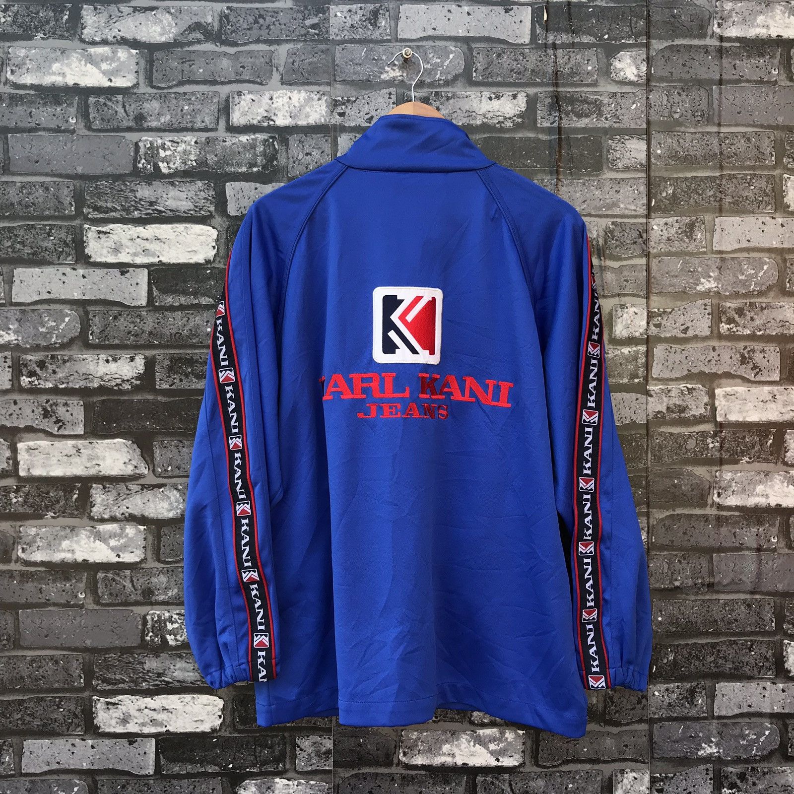 KARL KANI Jeans Vintage 90s Karl Kani Side Tape Jacket Rare Big