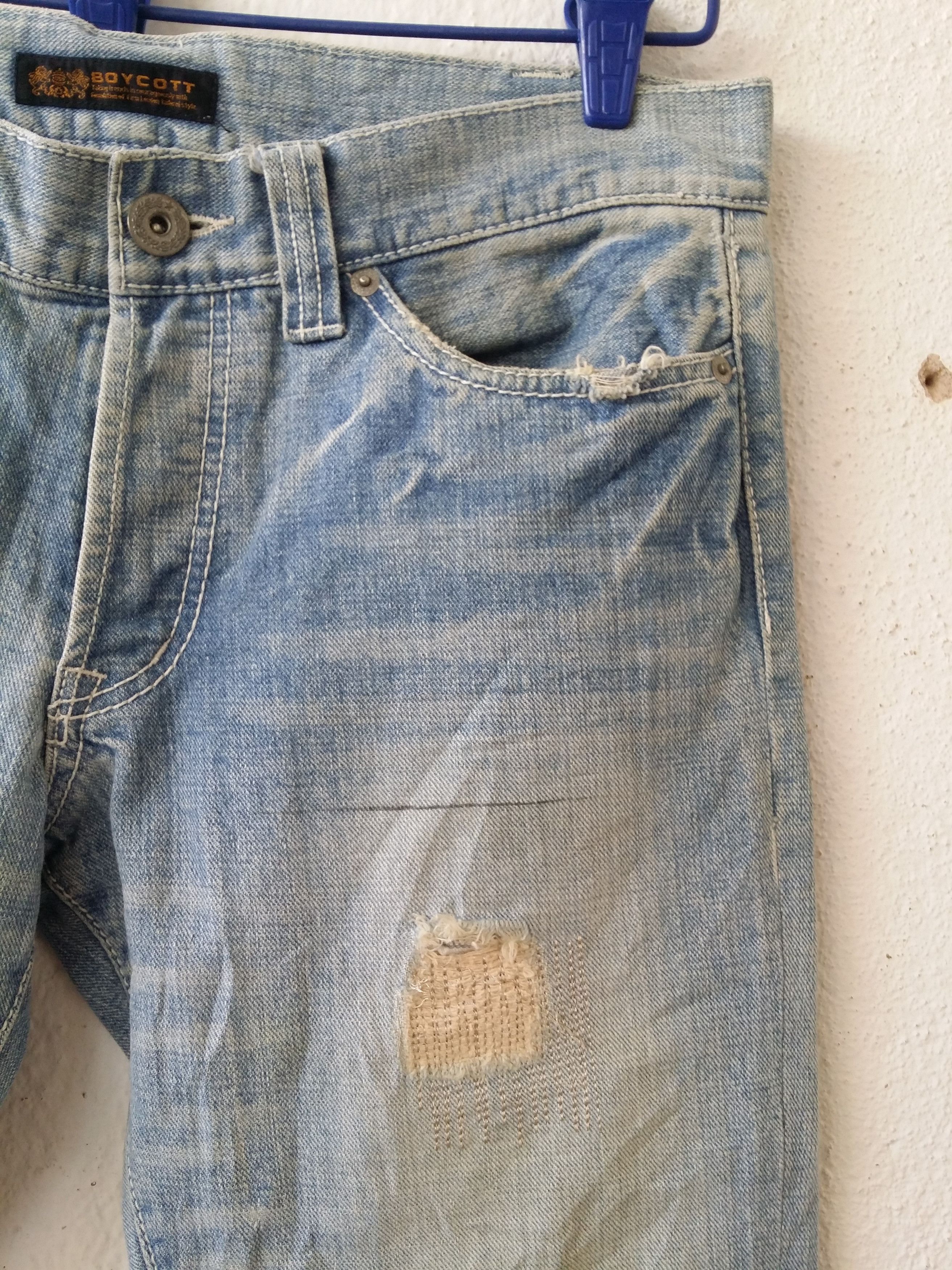 Boycott Japanese Brand Boycott Distressed Washed Ripped Style Size US 34 / EU 50 - 5 Thumbnail