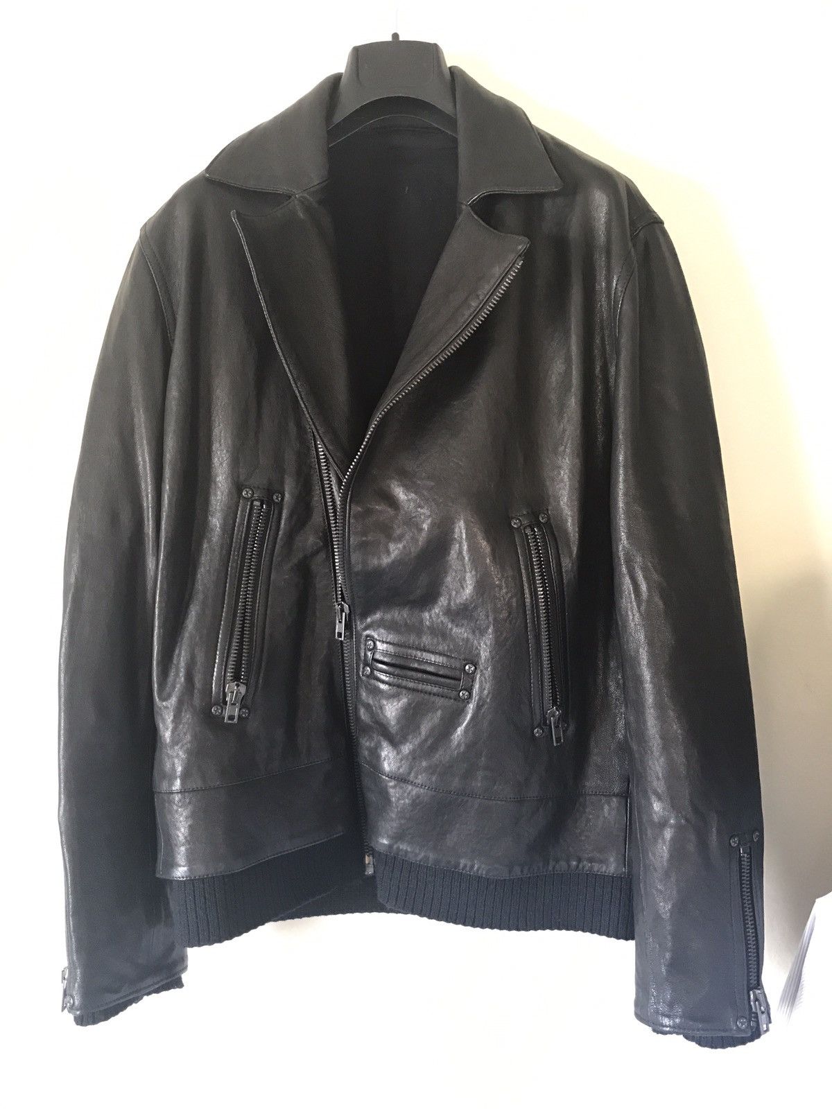 Leather Double Rider Moto Biker Jacket