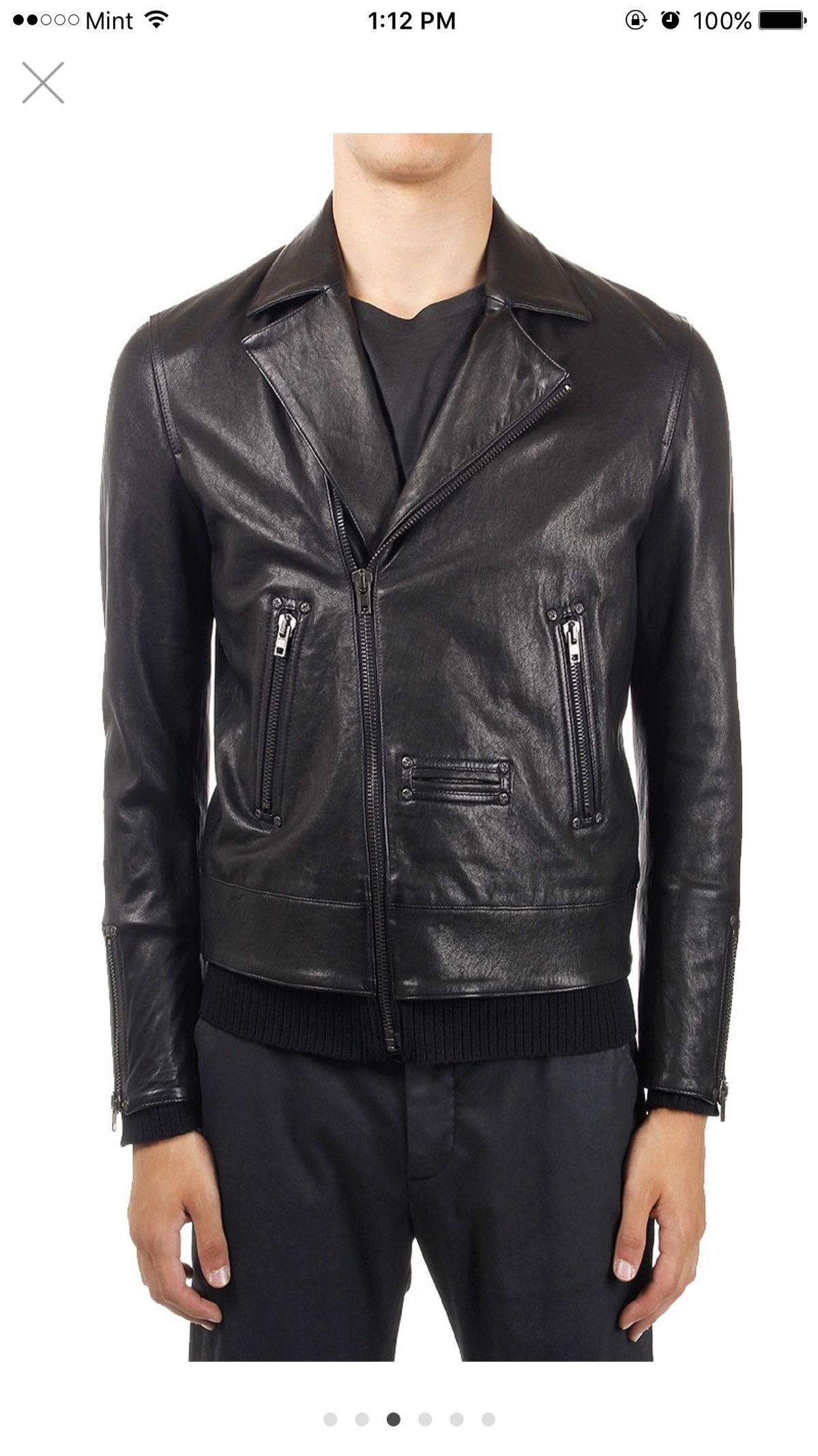 Maison Margiela Leather Double Rider Moto Biker Jacket Size US M / EU 48-50 / 2 - 4 Thumbnail