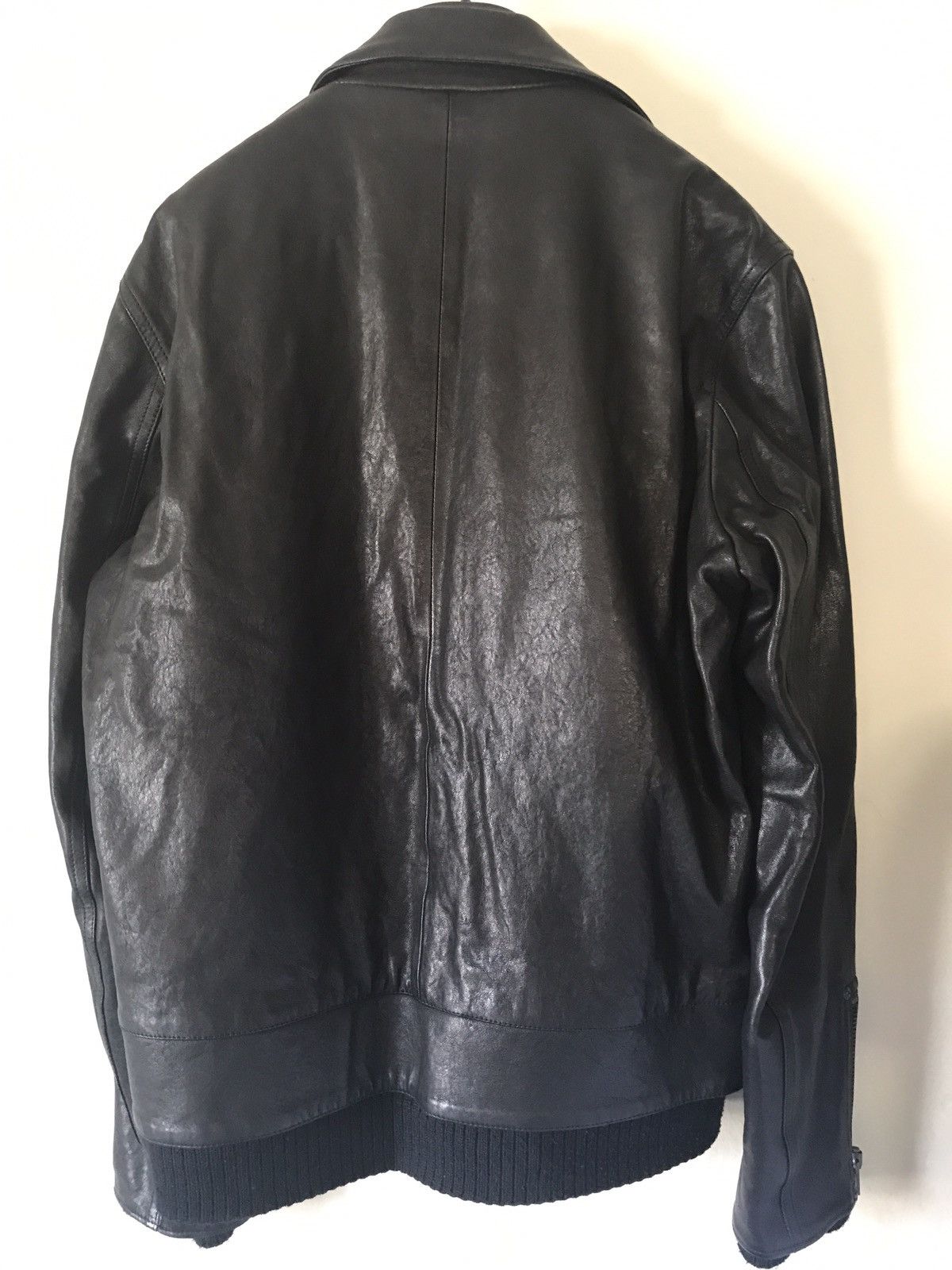 Maison Margiela Leather Double Rider Moto Biker Jacket Size US M / EU 48-50 / 2 - 2 Thumbnail