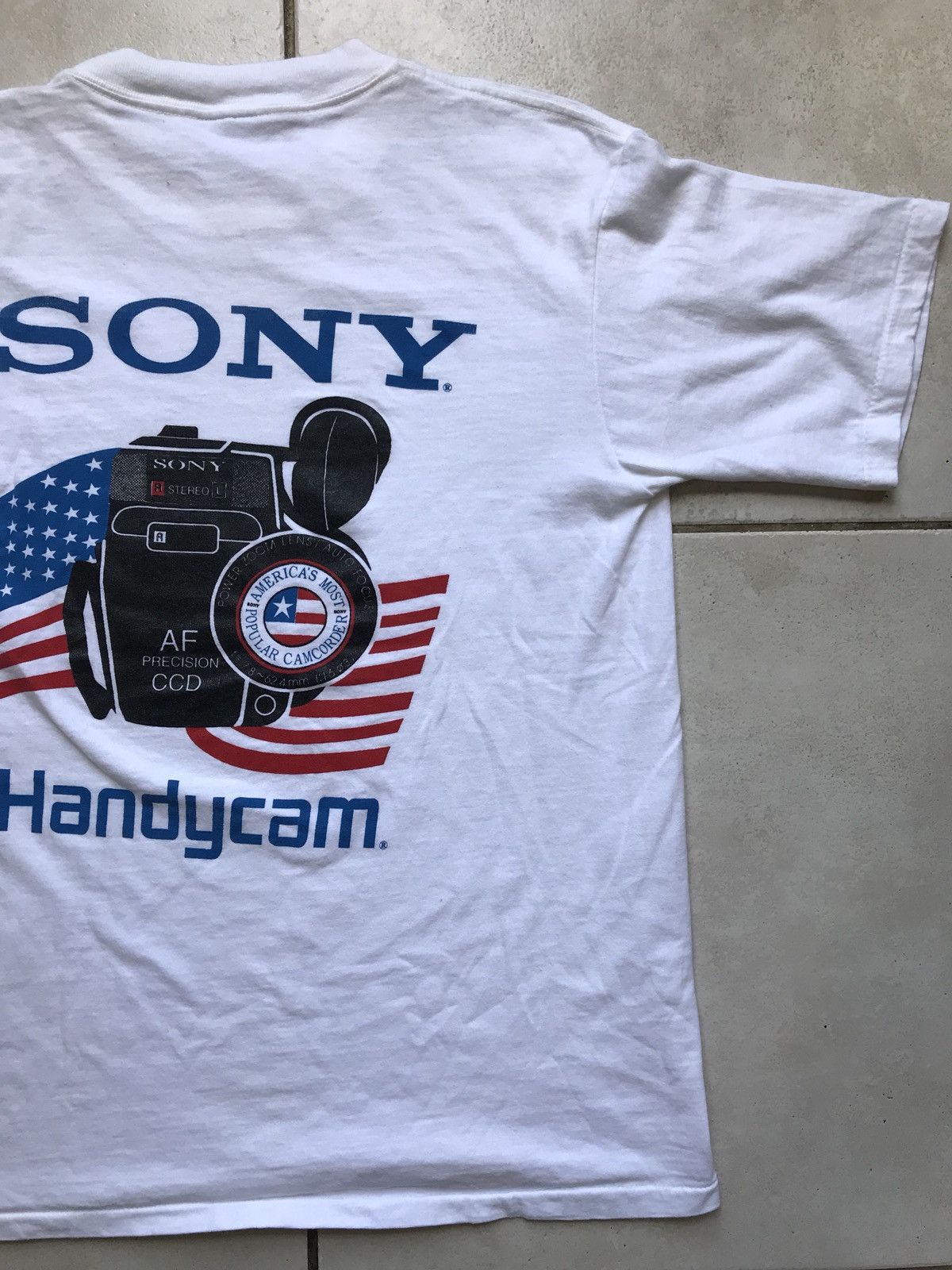 USA製 美品 SONY handycam vision tee Tシャツ 企業