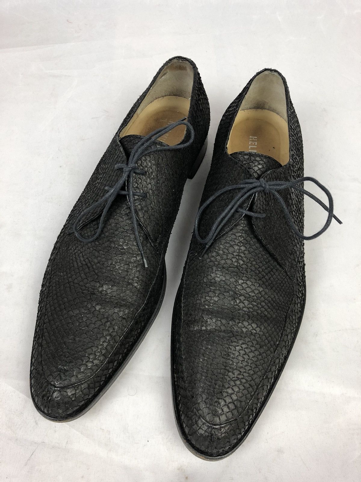 Salmon skin shoes shop