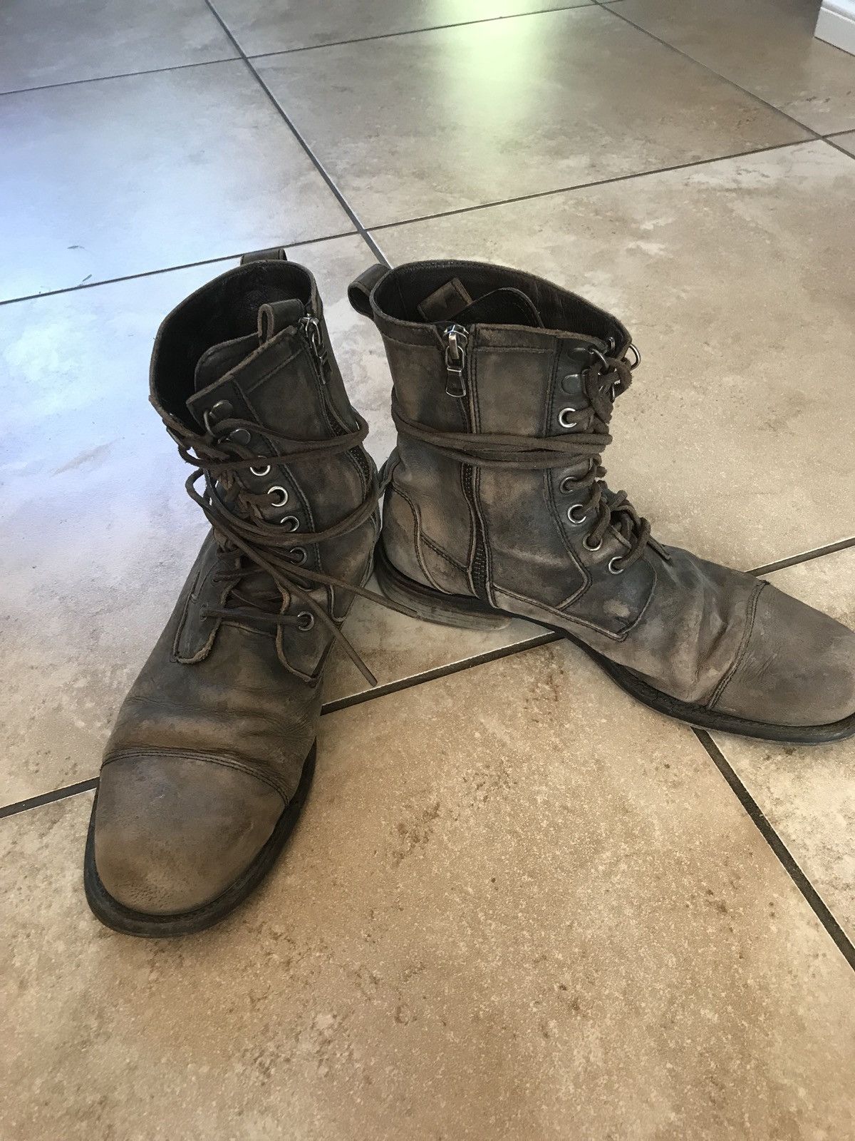 John varvatos combat boots hot sale