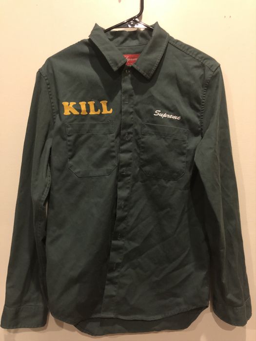 Supreme Supreme Kill Work Shirt Longlseeve | Grailed