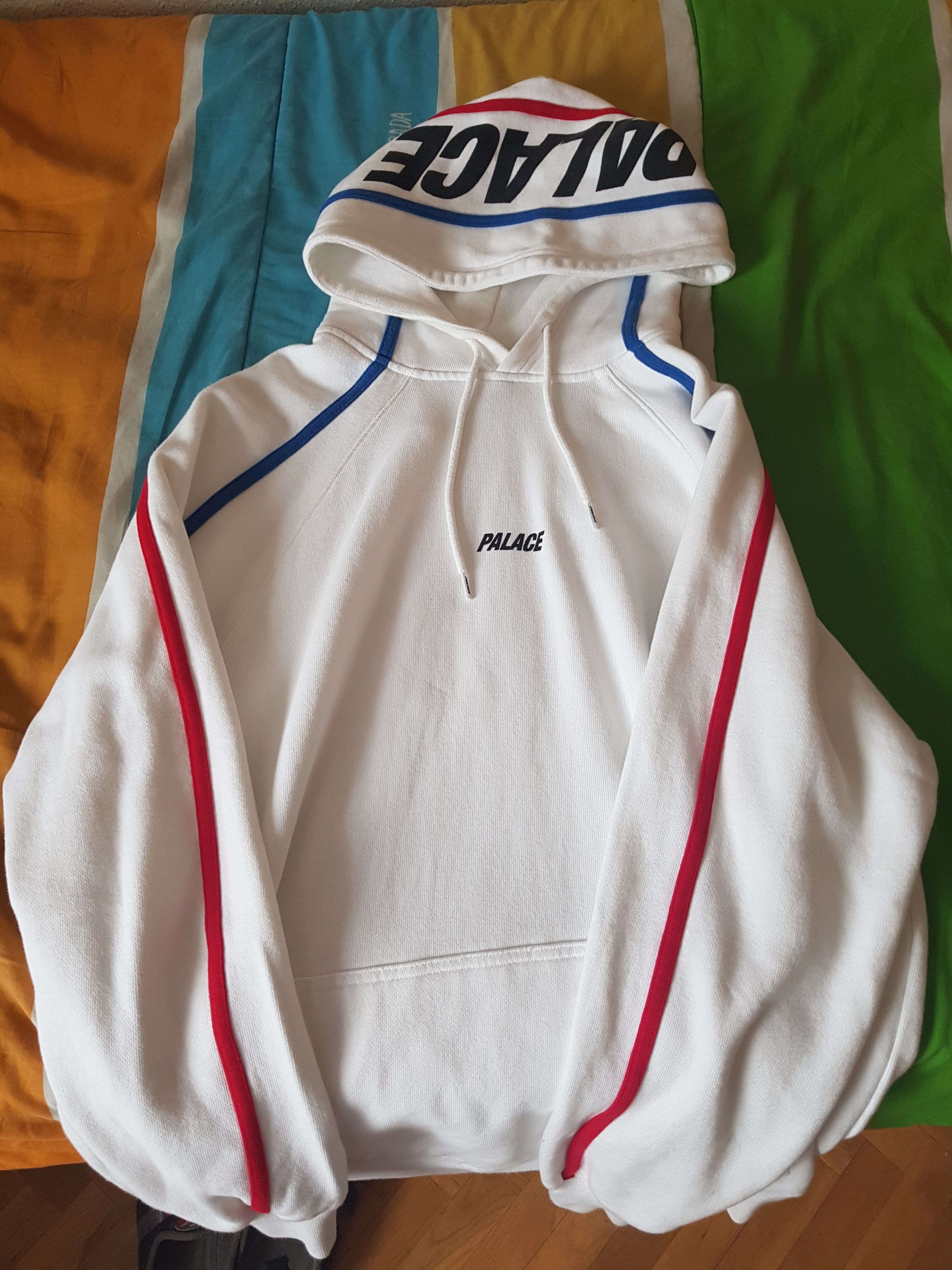 Palace s line hoodie white on sale