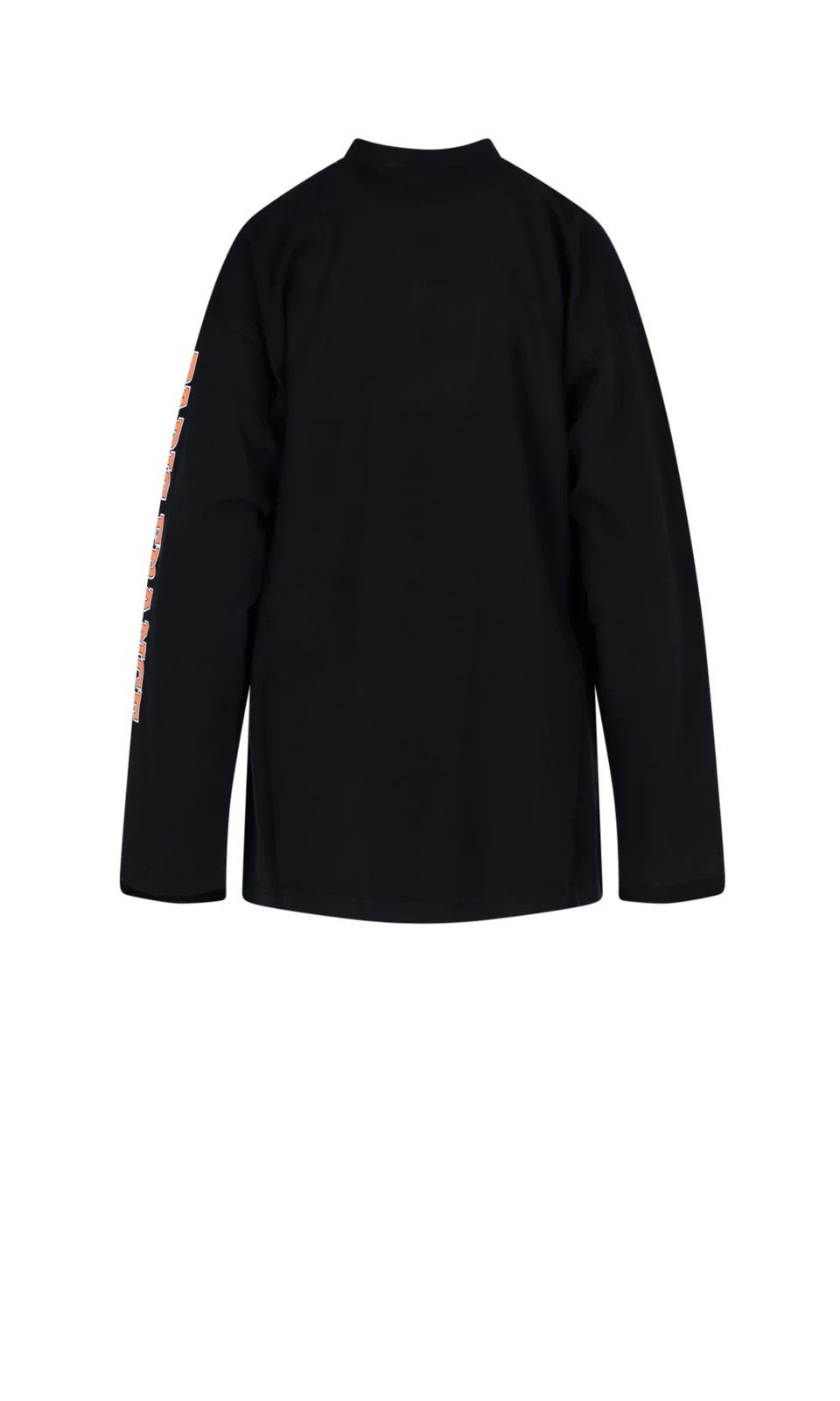 Balenciaga Maison oversized cotton long-sleeved T-shirt in black Size US M / EU 48-50 / 2 - 2 Thumbnail