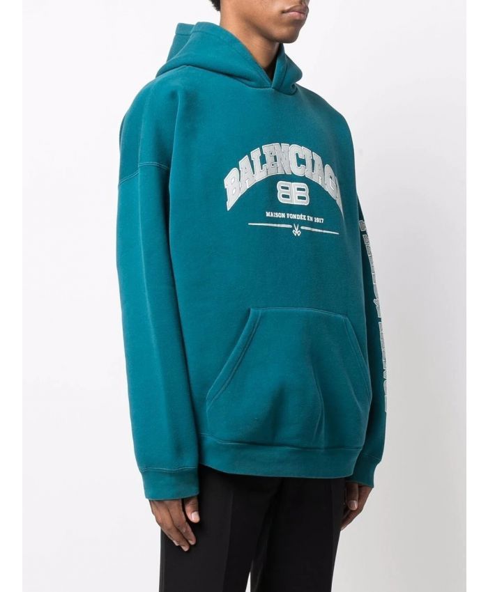 Balenciaga Maison Cotton Wide Fit Hoodie Size US S / EU 44-46 / 1 - 2 Thumbnail
