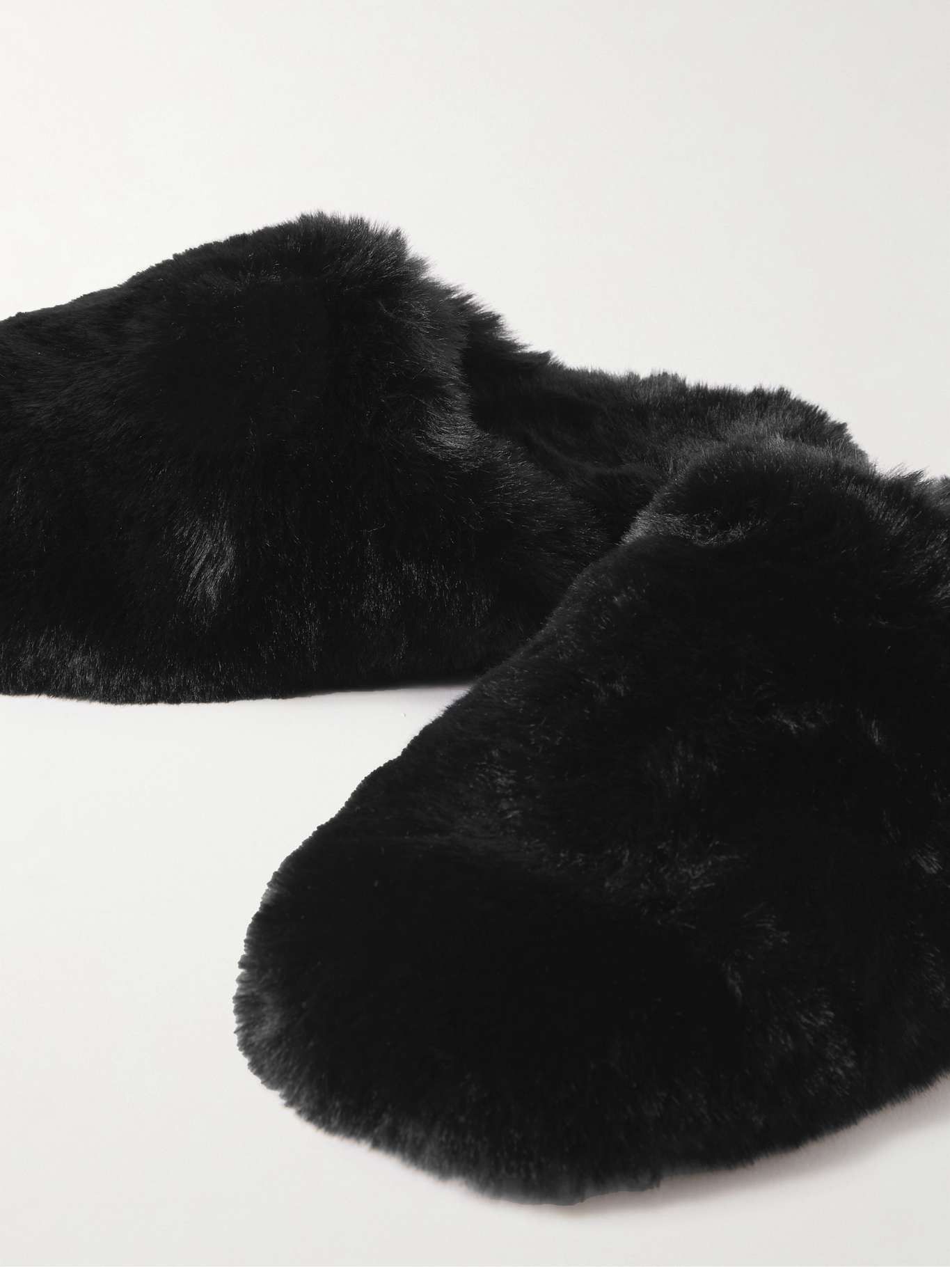 Balenciaga Faux Fur Teddy Slides Sandals Size US 10 / EU 43 - 4 Thumbnail