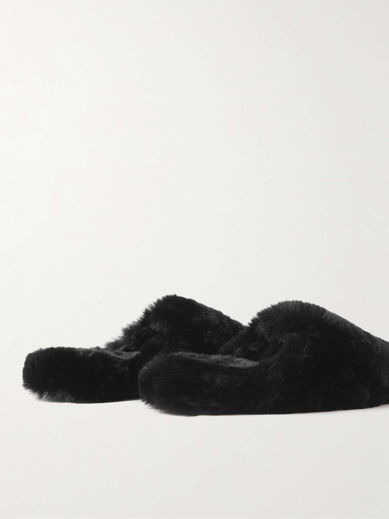 Balenciaga Faux Fur Teddy Slides Sandals Size US 10 / EU 43 - 3 Thumbnail