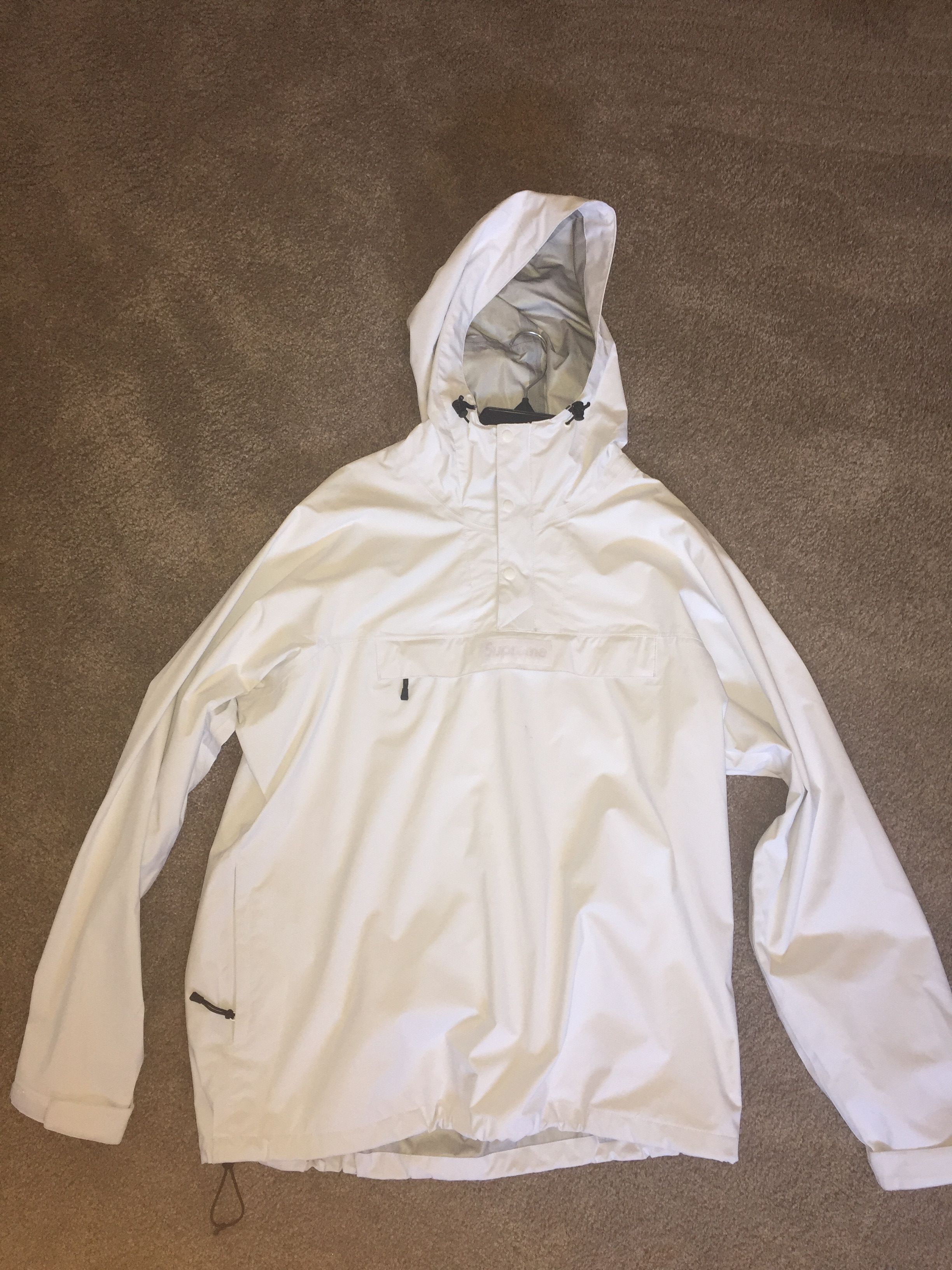 Supreme Taped Seam Anorak“White”M Supreme Taped Seam Anorak | Grailed