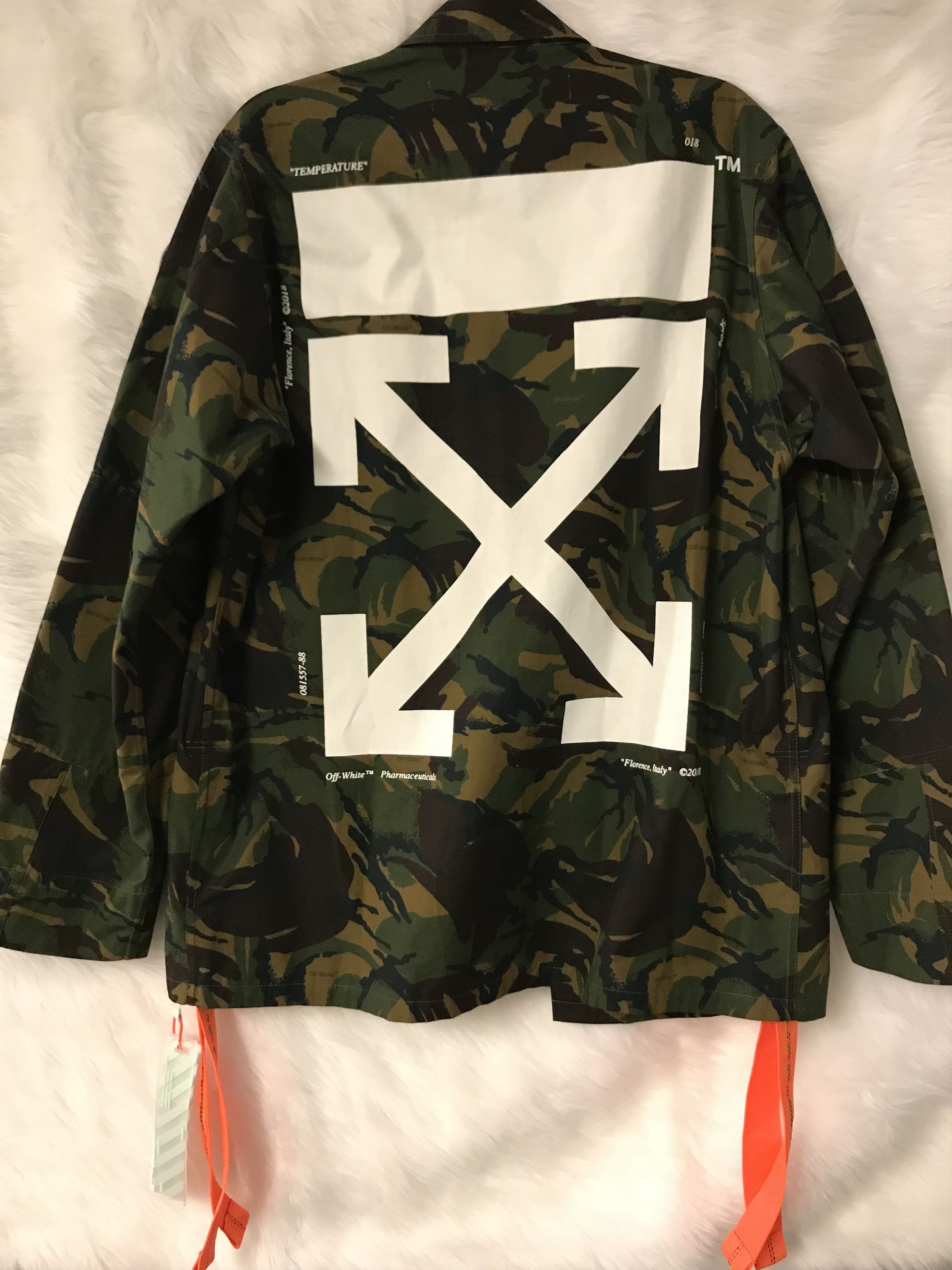 Off-White Off-White Camo Field Jacket With Patches | Grailed