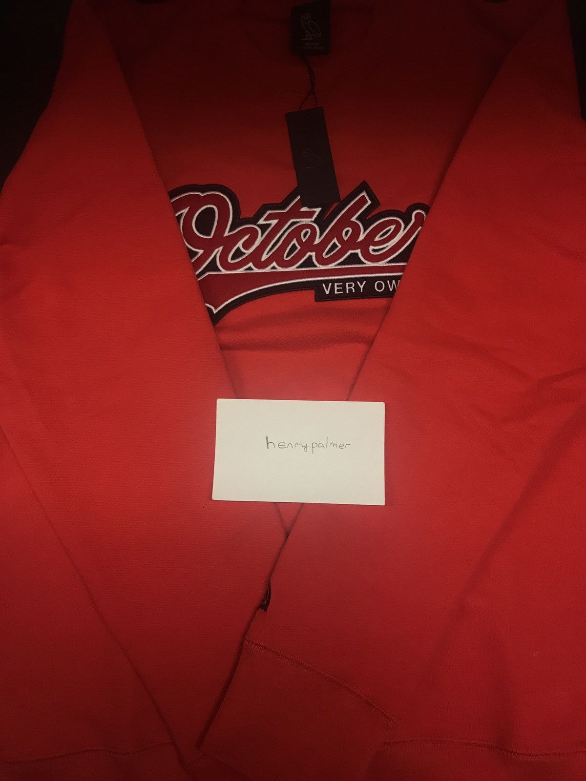 Octobers Very Own October’s Very Own OVO Red Script Crewneck | Grailed
