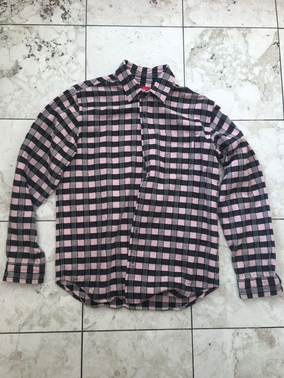 Supreme FW15 Shadow Plaid Zip Up Flannel Shirt | Grailed Supreme FW15 Shadow Plaid Zip Up Flannel Shirt | Grailed