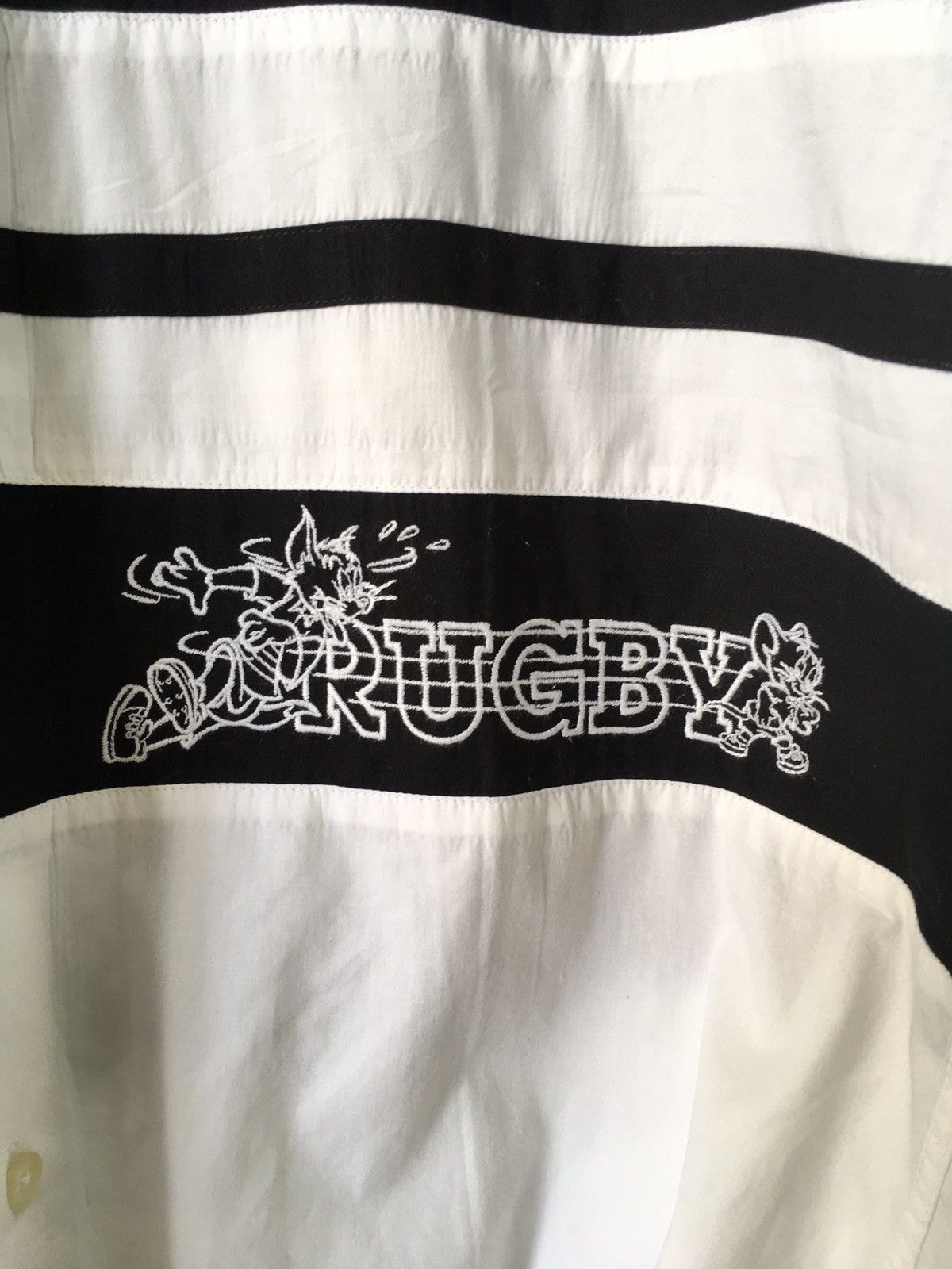 Jean Charles De Castelbajac Vintage @1998 Turner Entertainment Tom & Jerry RUGBY shirt Size US L / EU 52-54 / 3 - 2 Thumbnail