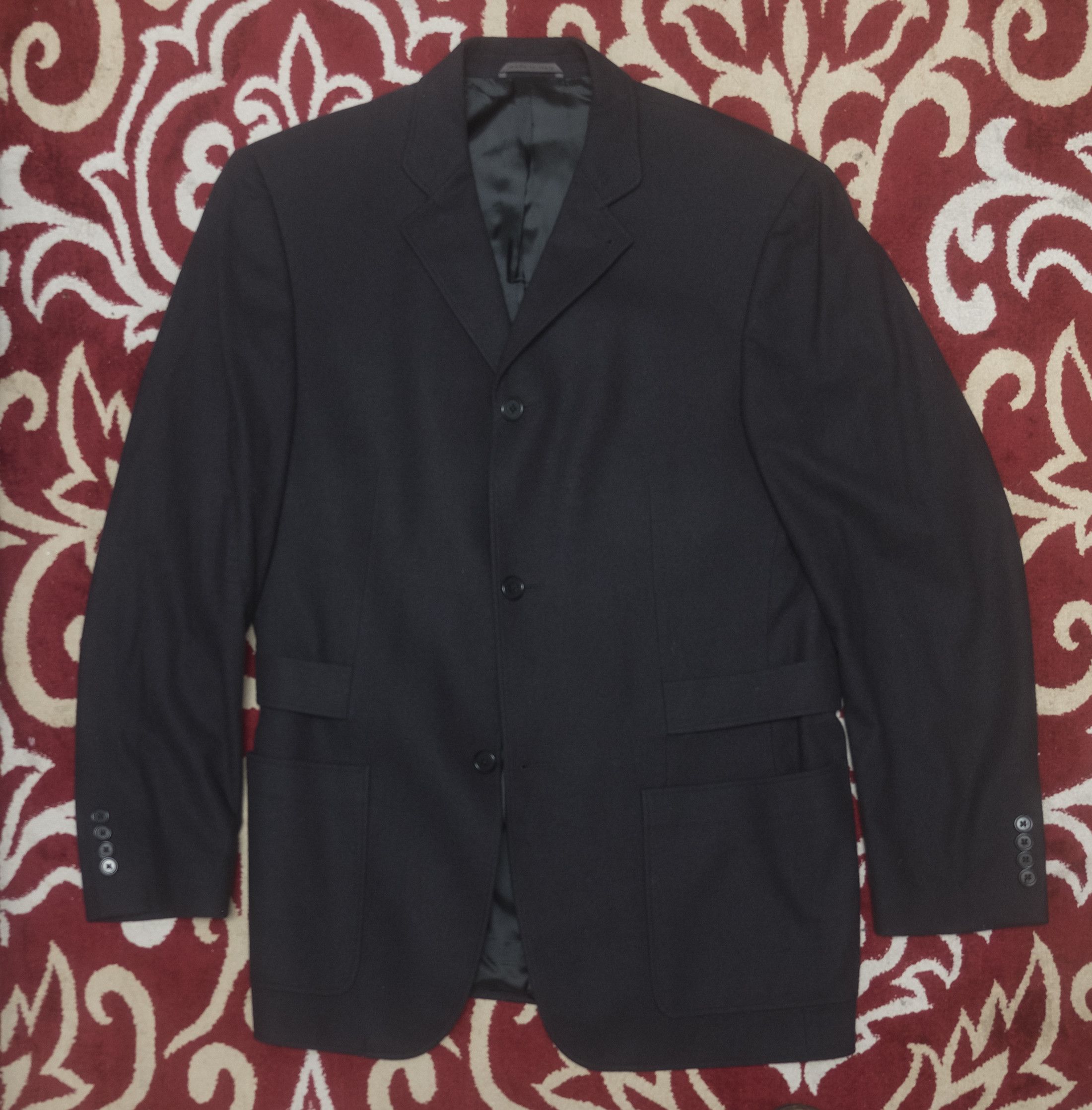 John Varvatos Vintage Italian Made Wool Blazer with Band/Belt in Back