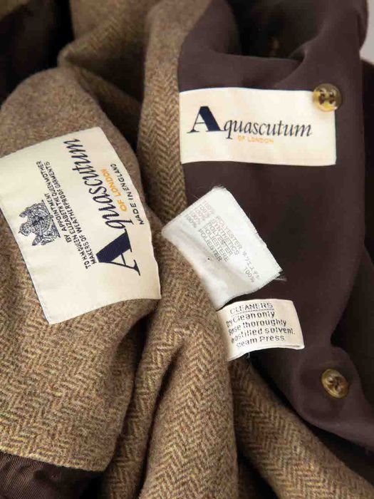 Aquascutum Vintage Brown Kenmore Heritage Raglan Coat Grailed