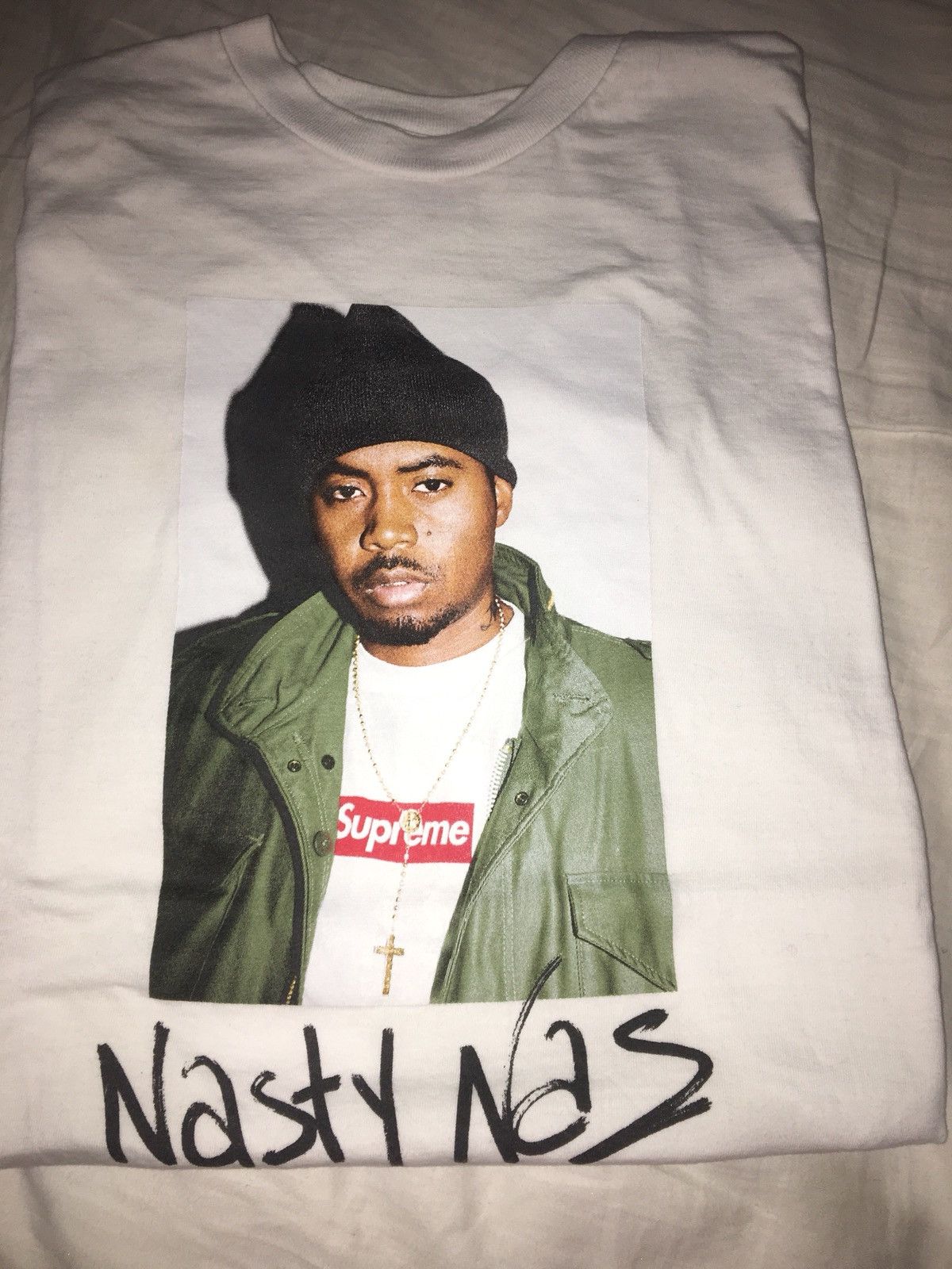 Supreme Nas Photo Tee Size US M / EU 48-50 / 2 - 2 Thumbnail