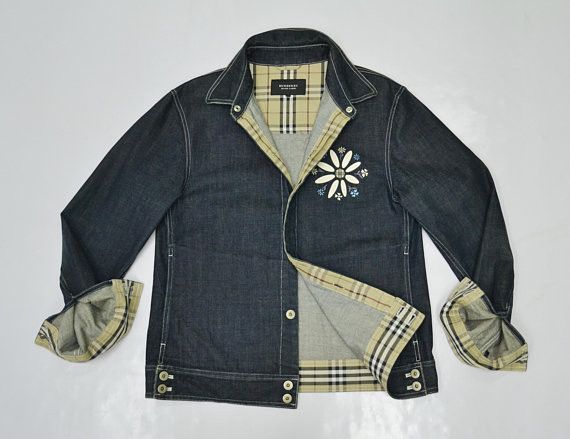 Women's burberry denim jacket sales
