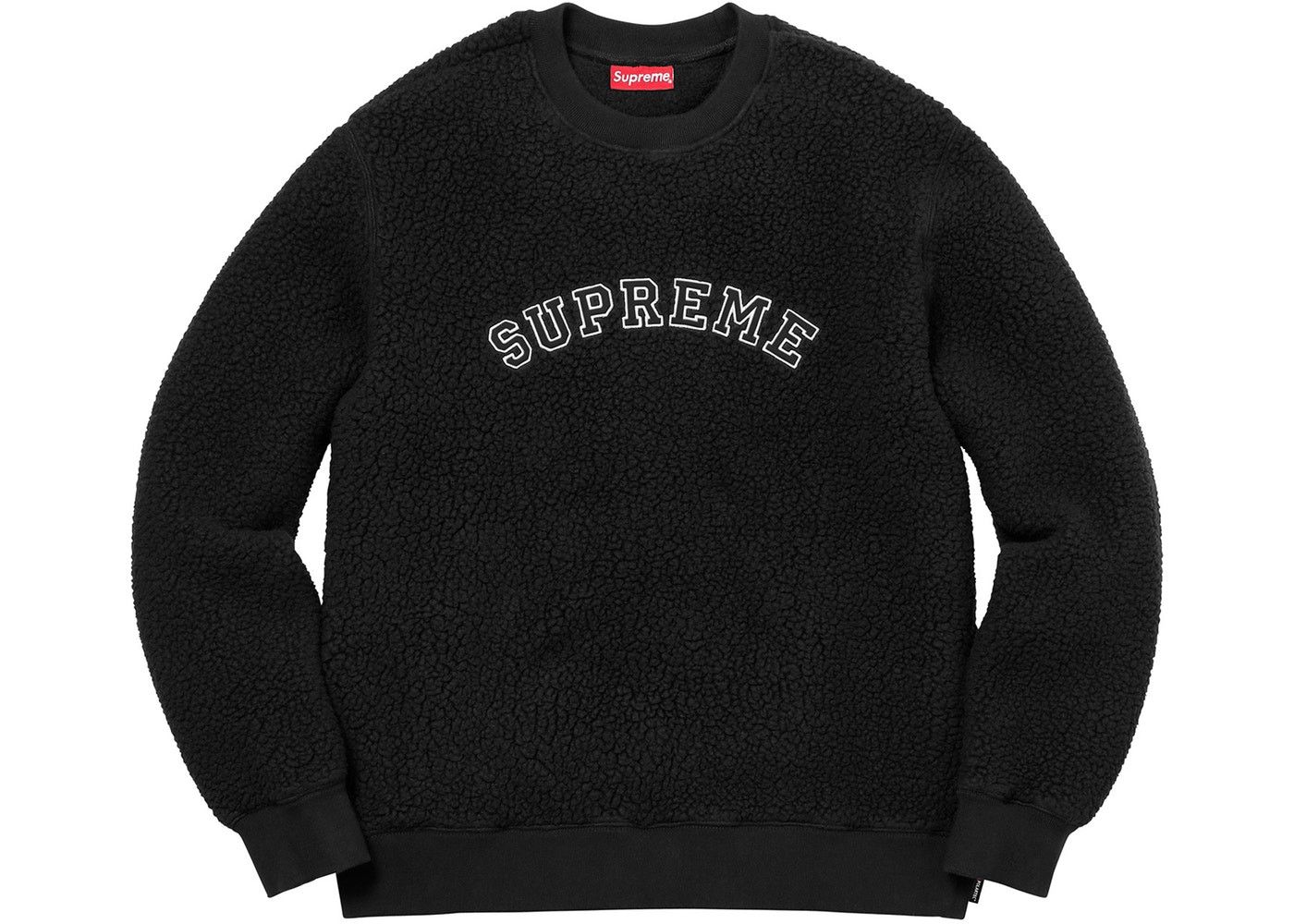 Polartec × Supreme Supreme x Polartec® Deep Pile Crewneck Black 