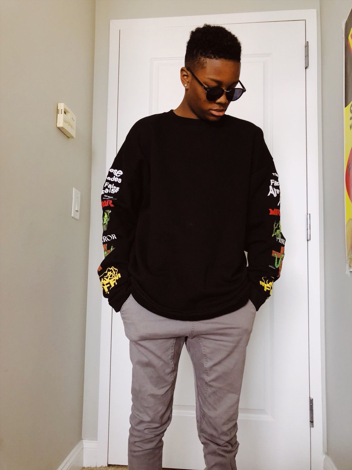 Off white sweater mirror mirror clearance