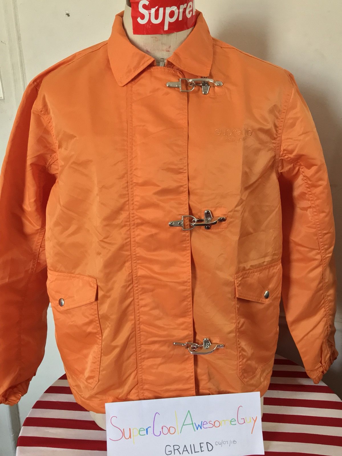 Supreme SUPREME NYLON TURNOUT JACKET | Grailed