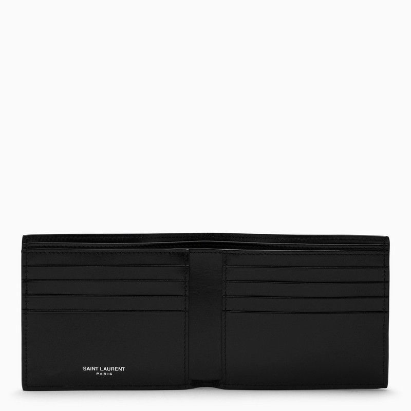 Saint Laurent Black Leather Bi-Fold Wallet