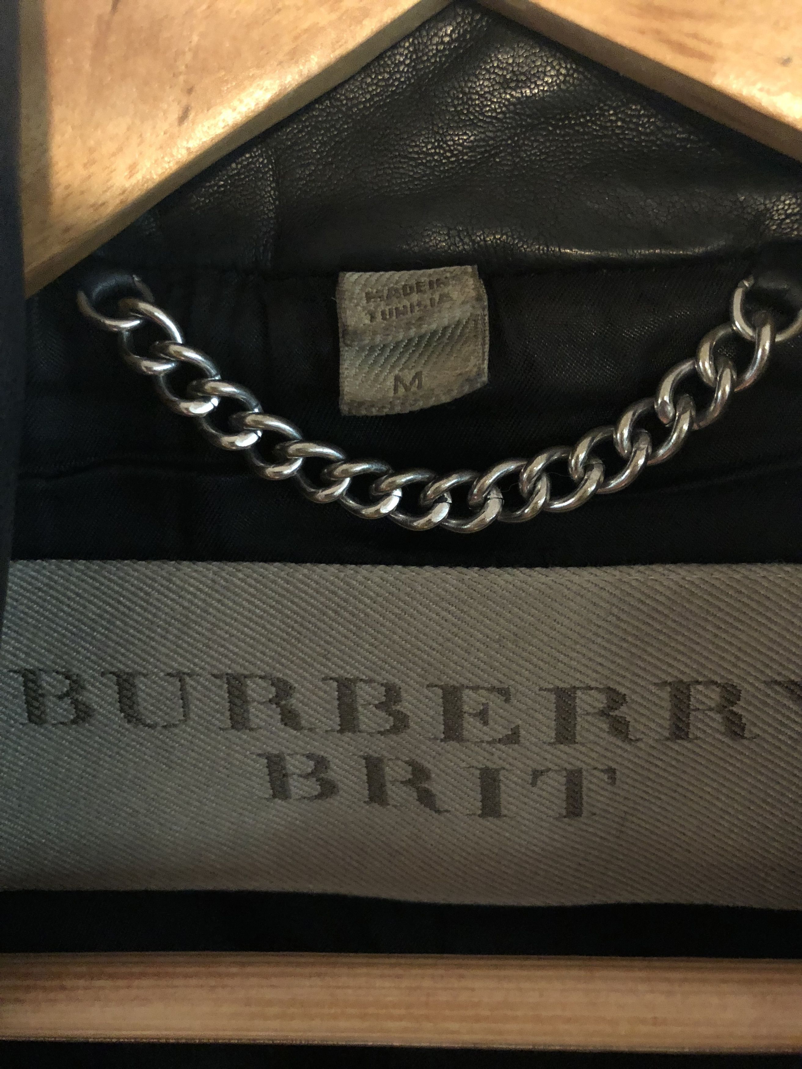 Burberry Super Rare Burberry Brit Leather Biker Jacket! Size US M / EU 48-50 / 2 - 4 Thumbnail