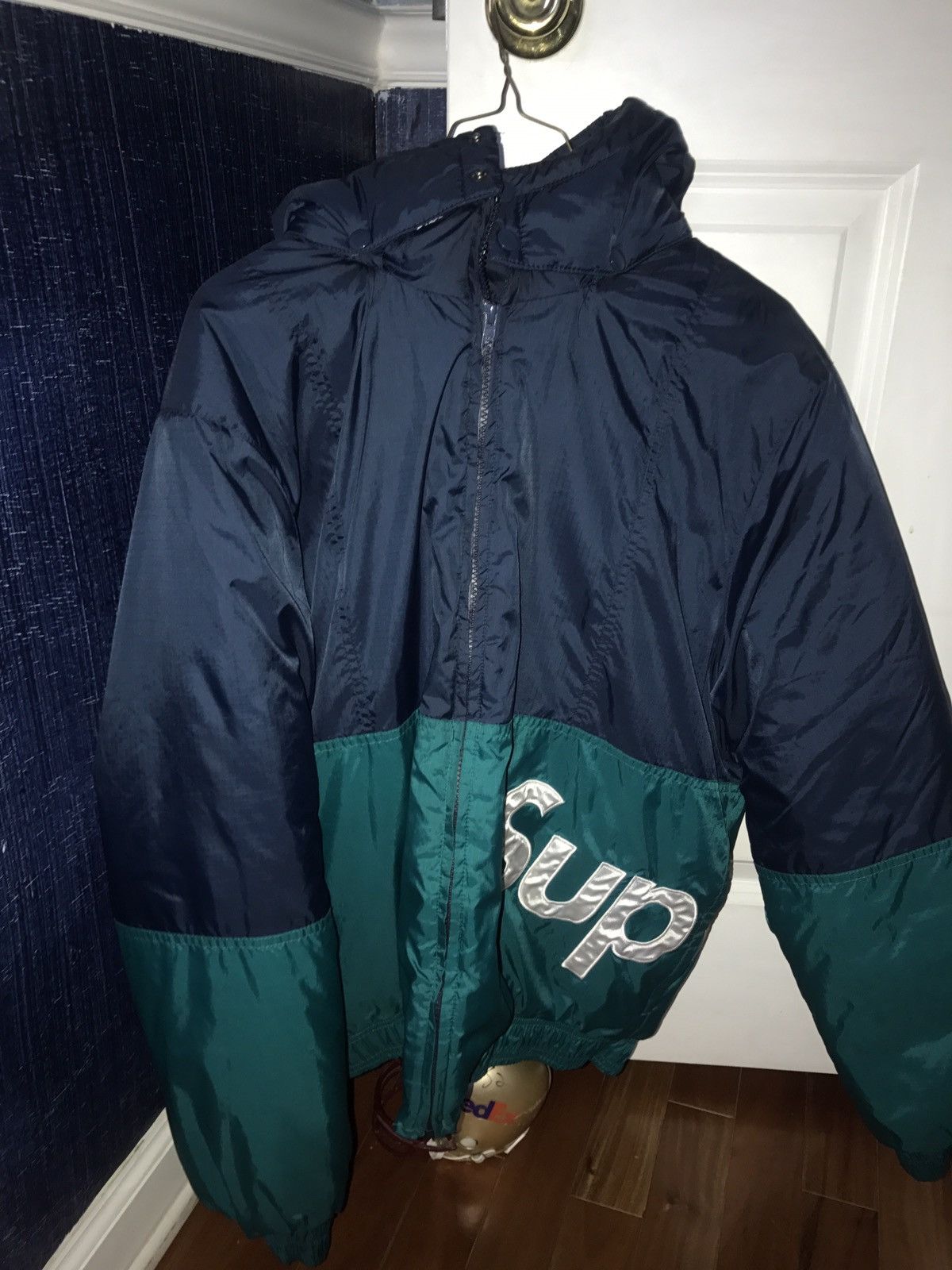 16AW Supreme Sideline Side Logo Parka - ダウンジャケット