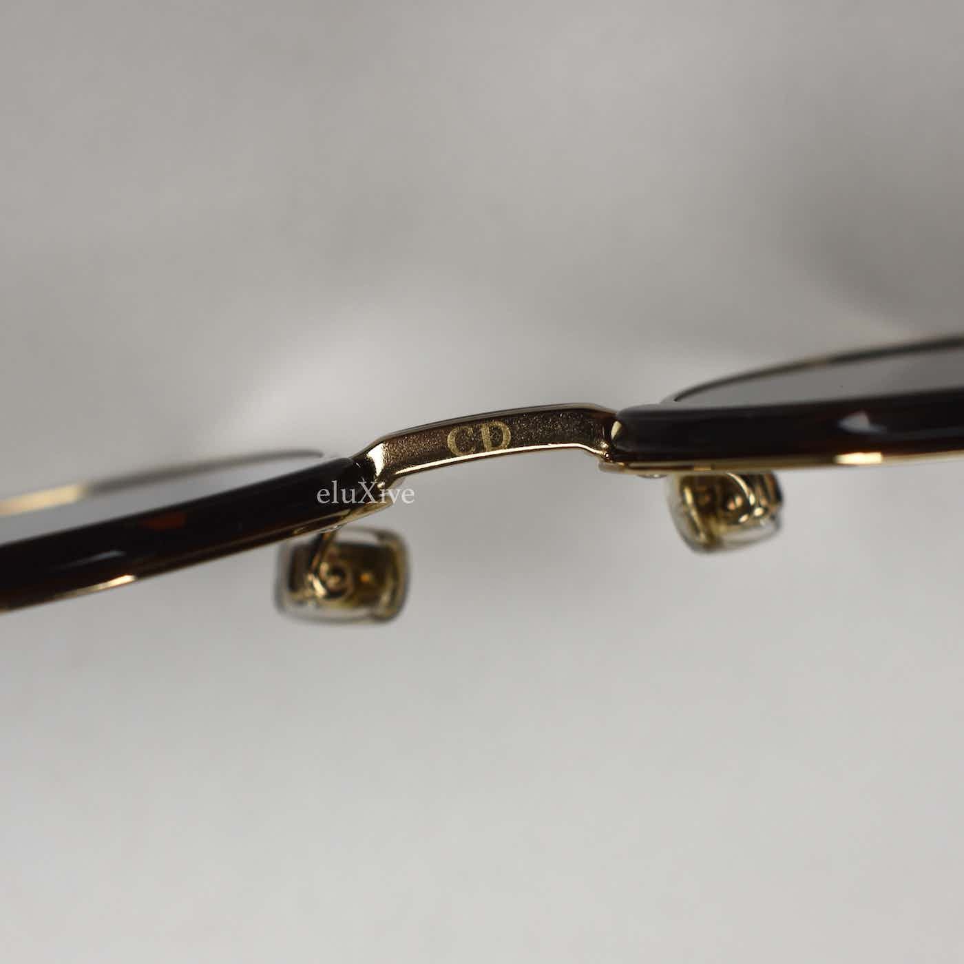 Dior Champagne Lens Tensity Clubmaster Sunglasses NWT