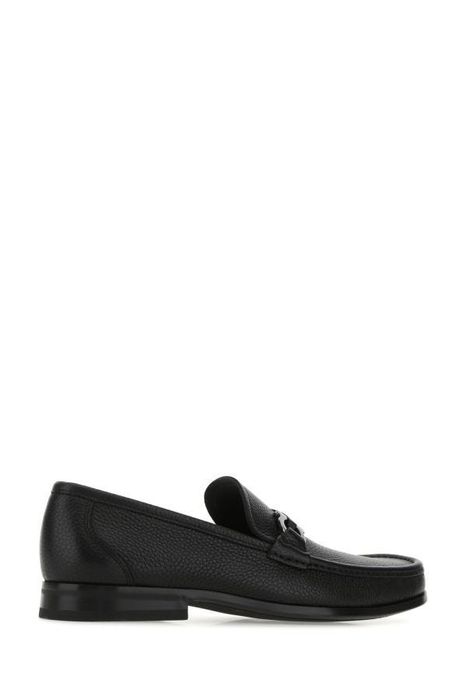 Salvatore Ferragamo Black Leather Grandioso Loafers | Grailed